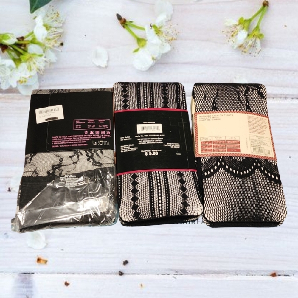 Patterned Tights Collection - Picture 2 of 2